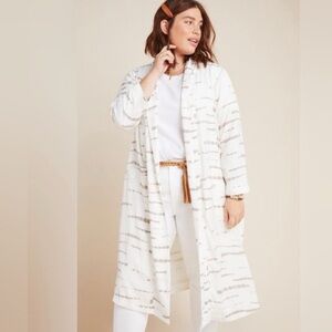 Anthropologie x BB Dakota Cream Brown Women's Deedra Duster Jacket